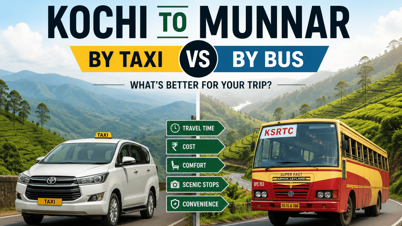 Kochi to Munnar by Taxi or Bus - Which Mode of Transport is Preferable?