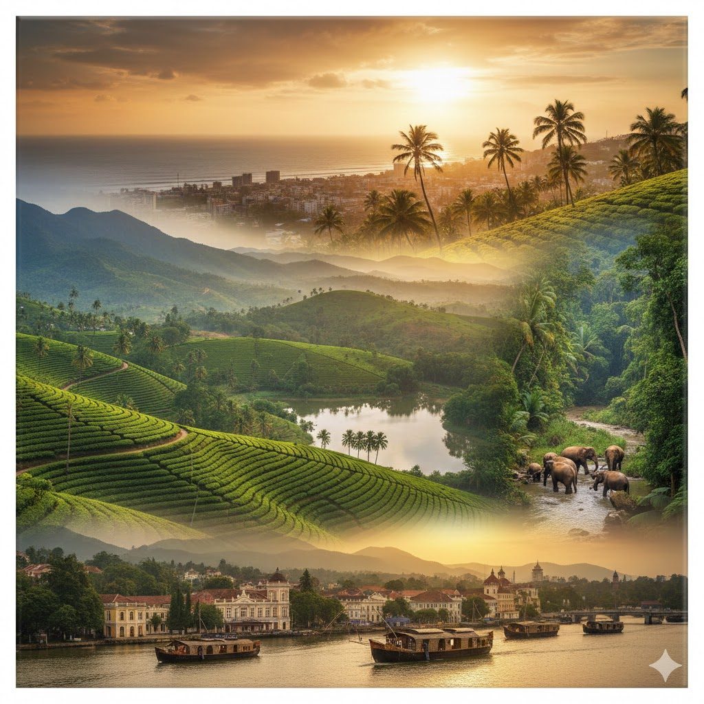 Trivandrum - Ooty - Kodaikanal - Thekkady - Munnar - Cochin Kerala tour package by Go Route 7